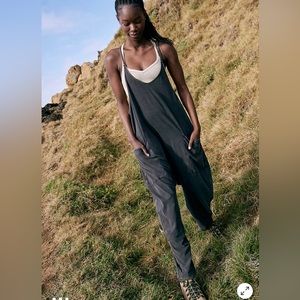 NWOT Free People Movement Hot Shot Onesie - Washed Black - Size XS